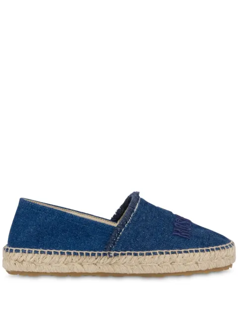 Love Moschino logo-embroidered espadrilles