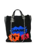 CHANEL Pre-Owned 2014 Chanel No. 5 Comic tote bag - Black