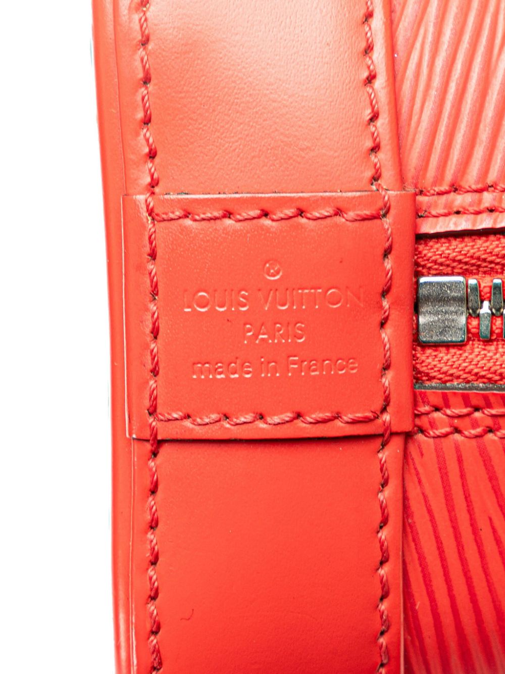 Pre-owned Louis Vuitton Epi Alma Bb 斜挎包（2014年典藏款） In Red