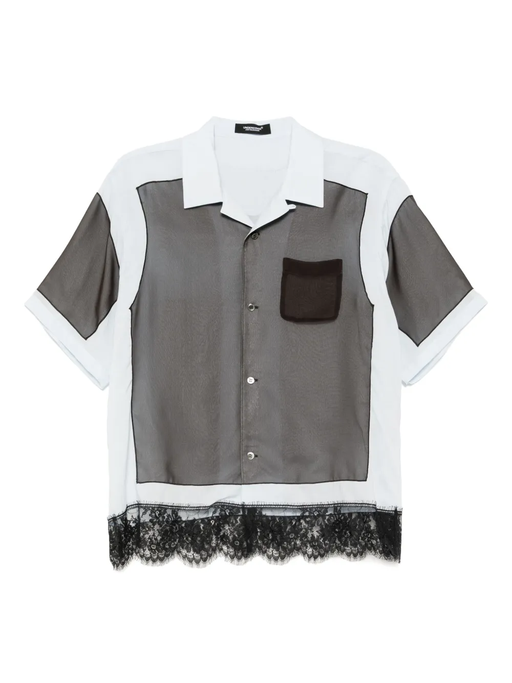 Undercover Shirt met vlakken Blauw