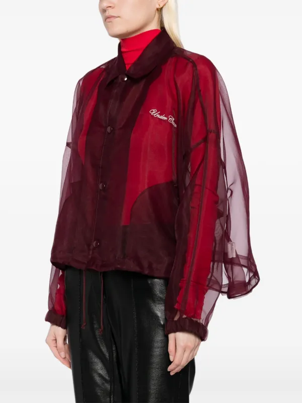 UNDERCOVER★プリント赤コートジャケット 中古・古着通販】UNDERCOVER (アンダーカバー) ドッキングコート