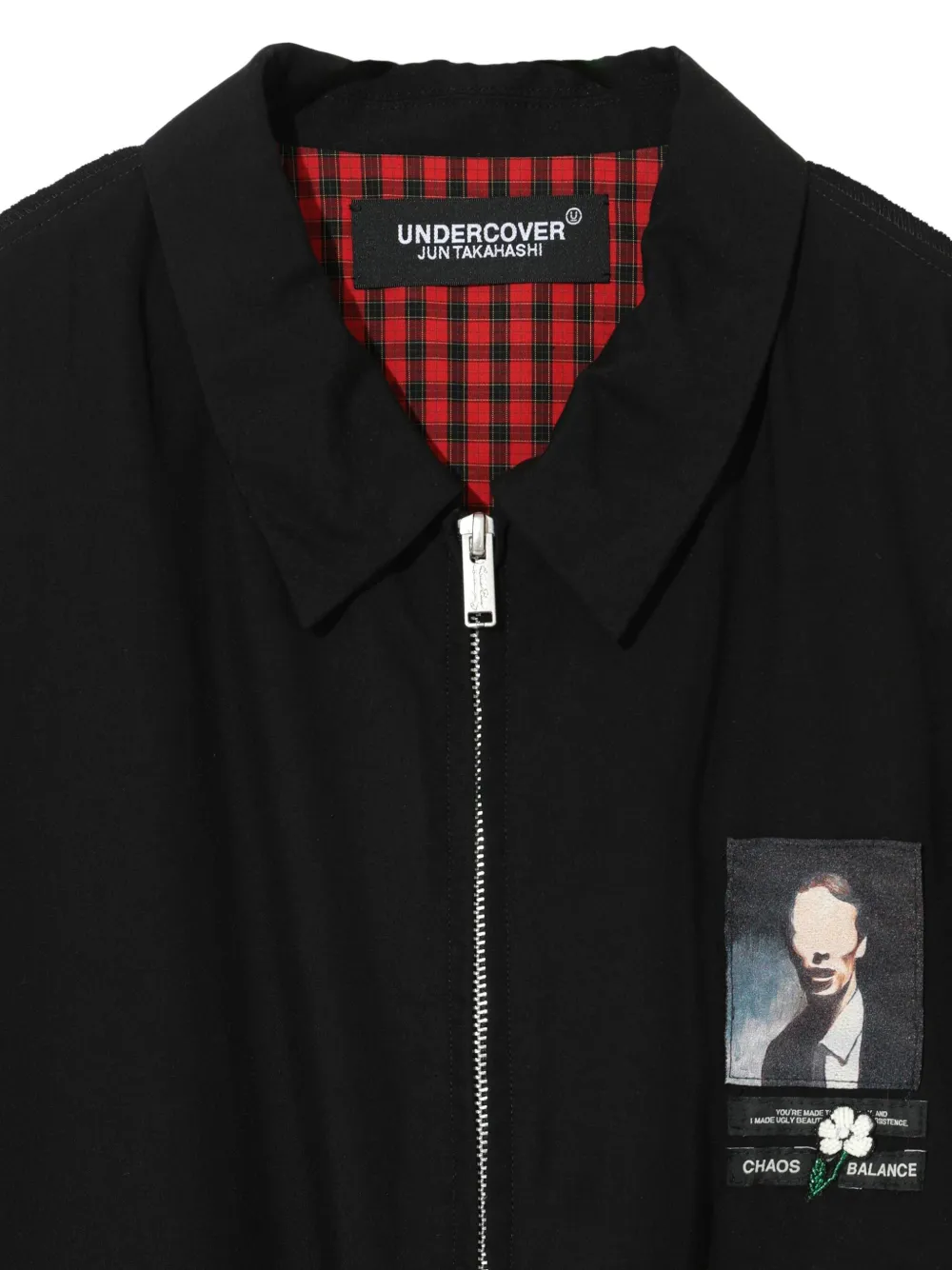 Undercover Shirtjack met grafische print Zwart