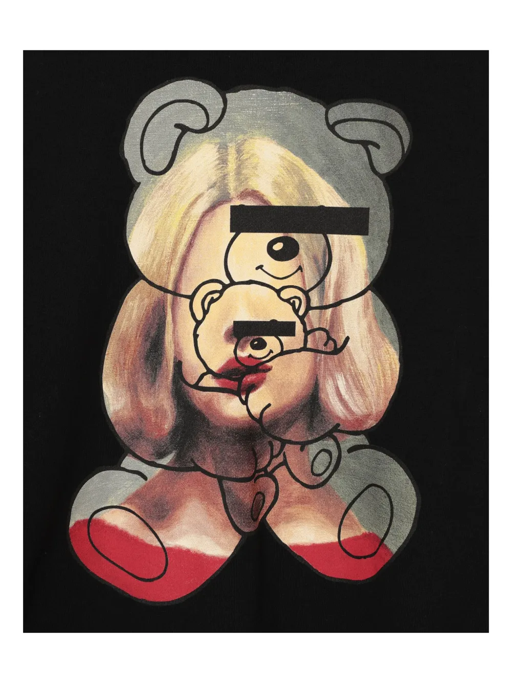 Undercover Sweatshirt Mit Teddy-print In Schwarz