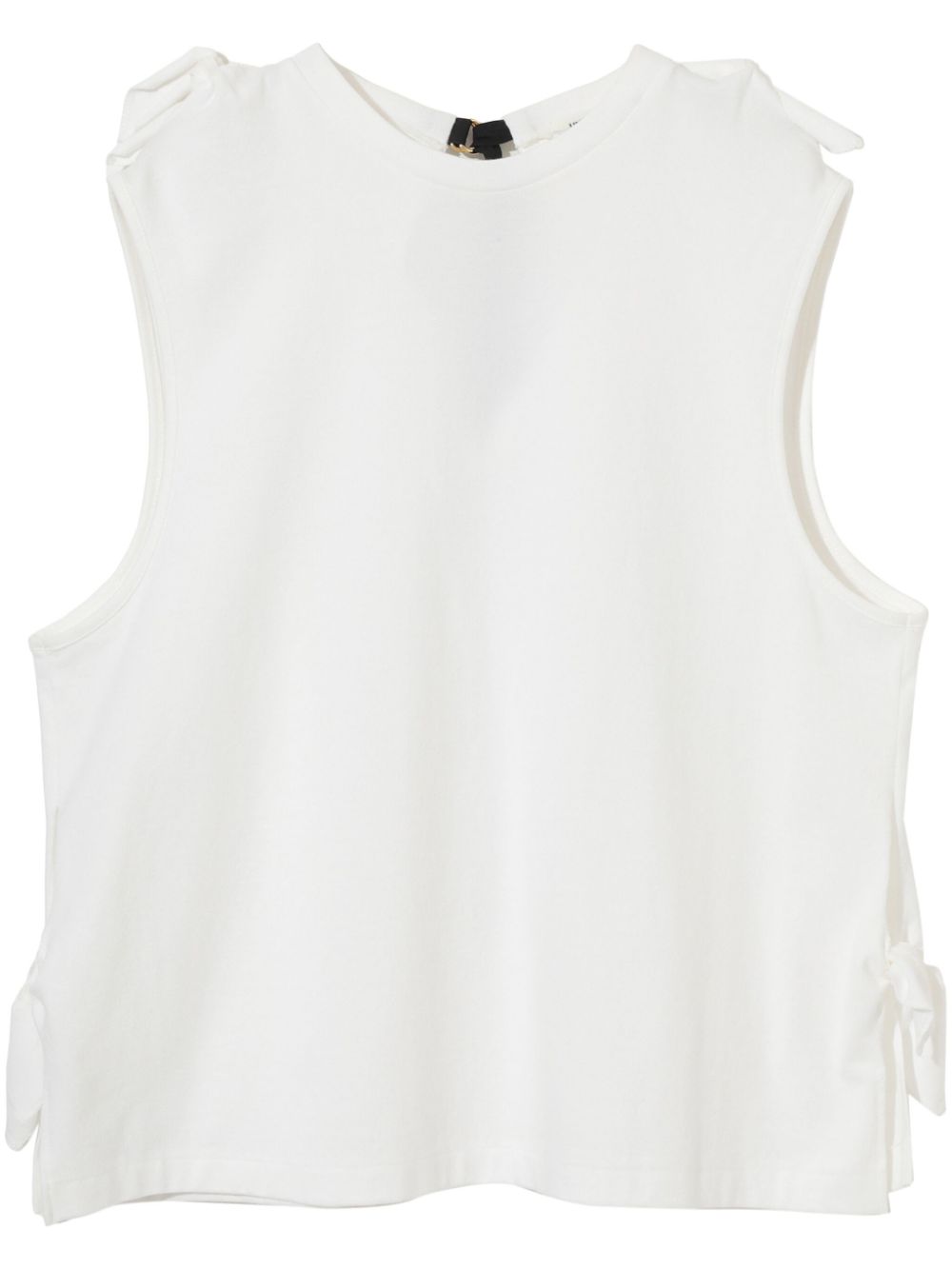 Undercover knot-detail tank top - White