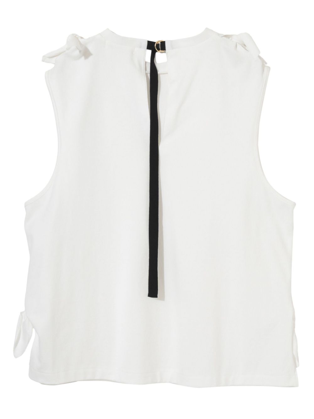 Undercover knot-detail tank top - White