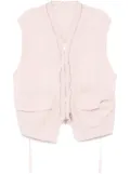 Undercover double zip vest - Pink