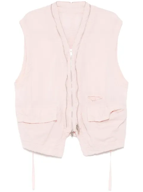 Undercover double zip vest