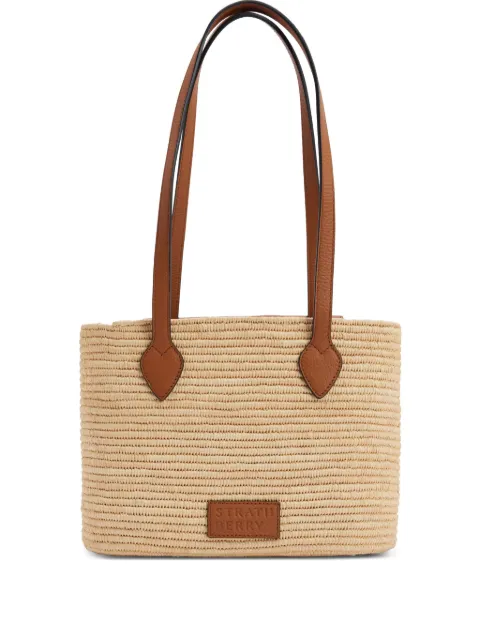 Strathberry Bolsa tote de ráfia