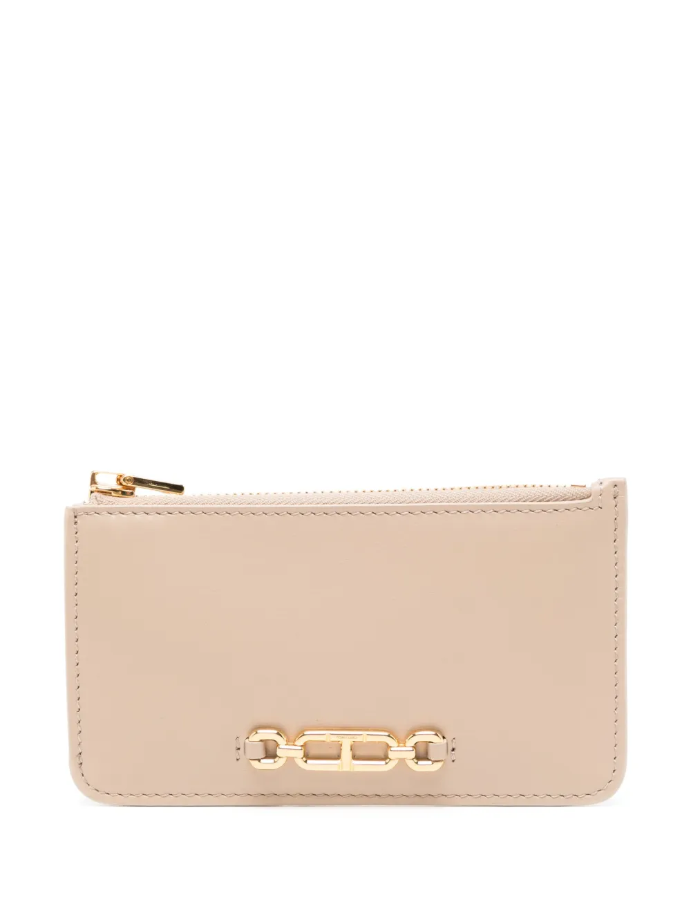 TOM FORD Leren pasjeshouder Beige