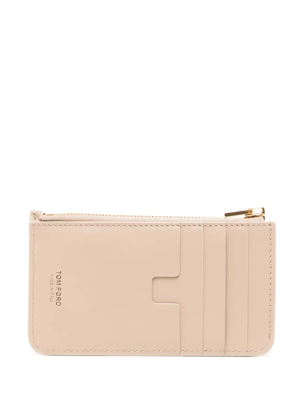 TOM FORD Leren pasjeshouder - Beige