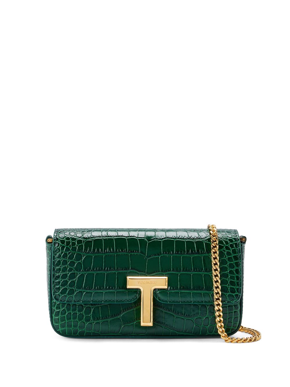 TOM FORD mini Wallis cross body bag Groen