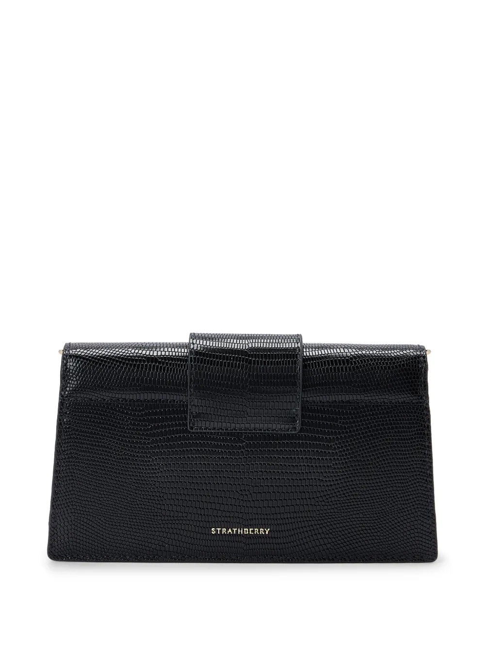 Strathberry Box Crescent clutch bag - Zwart