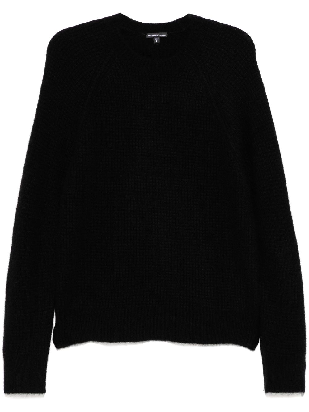 James Perse Cashmere Knit Raglan Crew sweater - Black