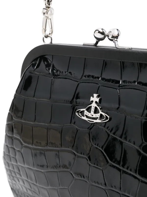 バッグ・カバンその他 Vivienne croc embossed clutch bag Vivienne Westwood croc-embossed Clutch Bag | Black | FARFETCH BN