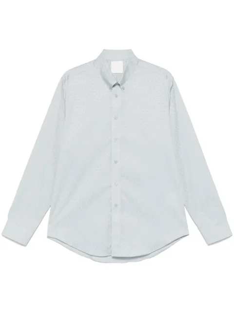 Givenchy camisa con monograma 72 en jacquard
