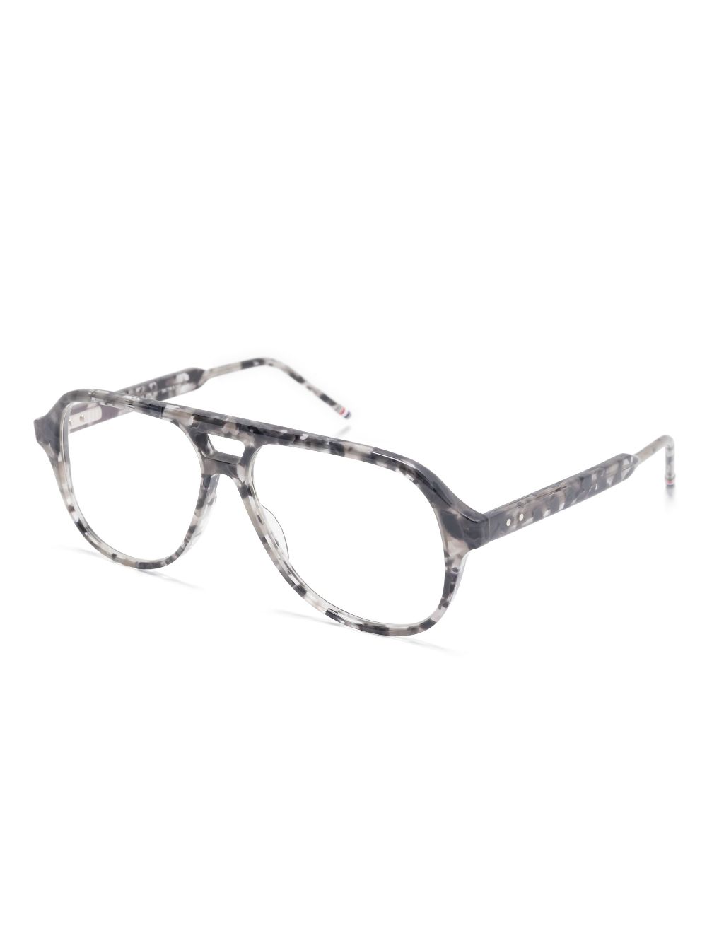 Thom Browne Eyewear pilot-frame glasses - Grijs