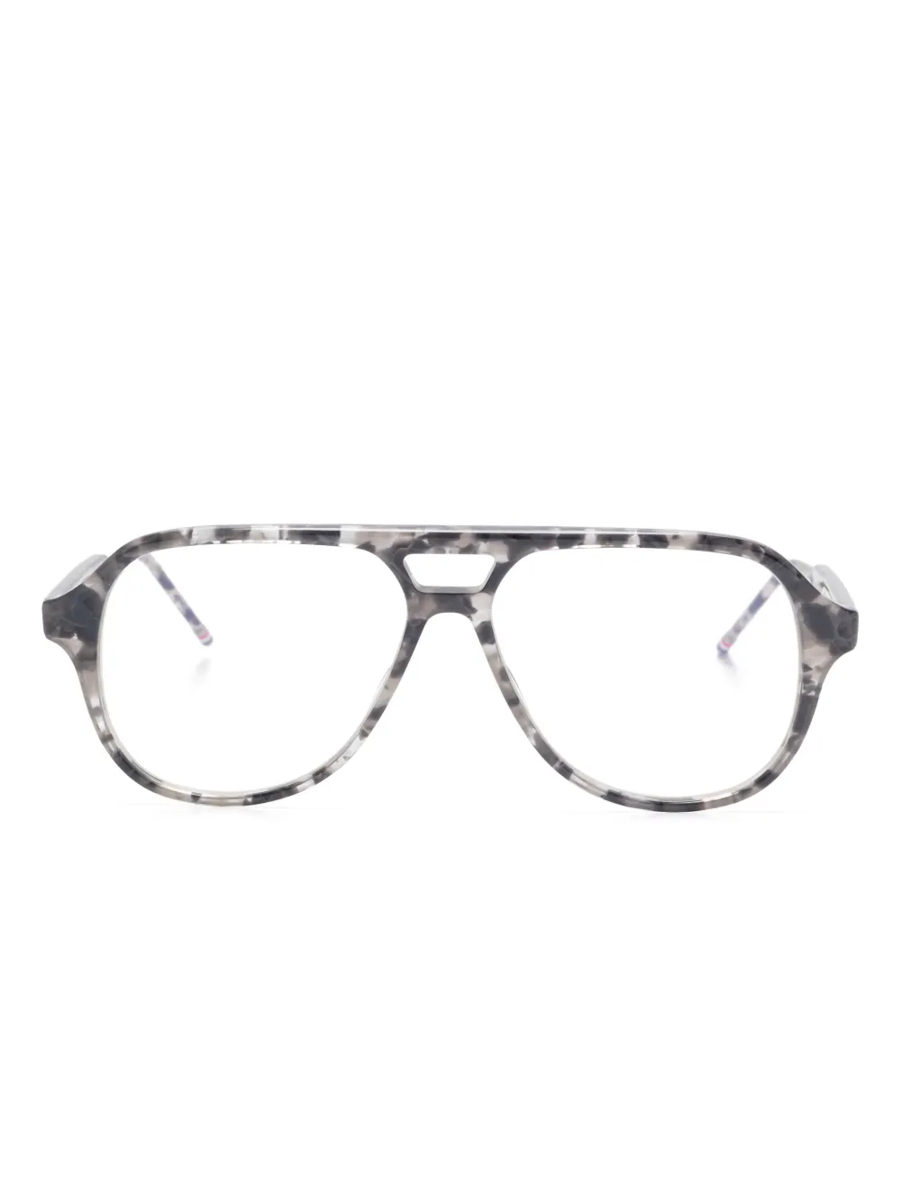 Thom Browne Eyewear lunettes de vue à monture pilote | gris | Image 1