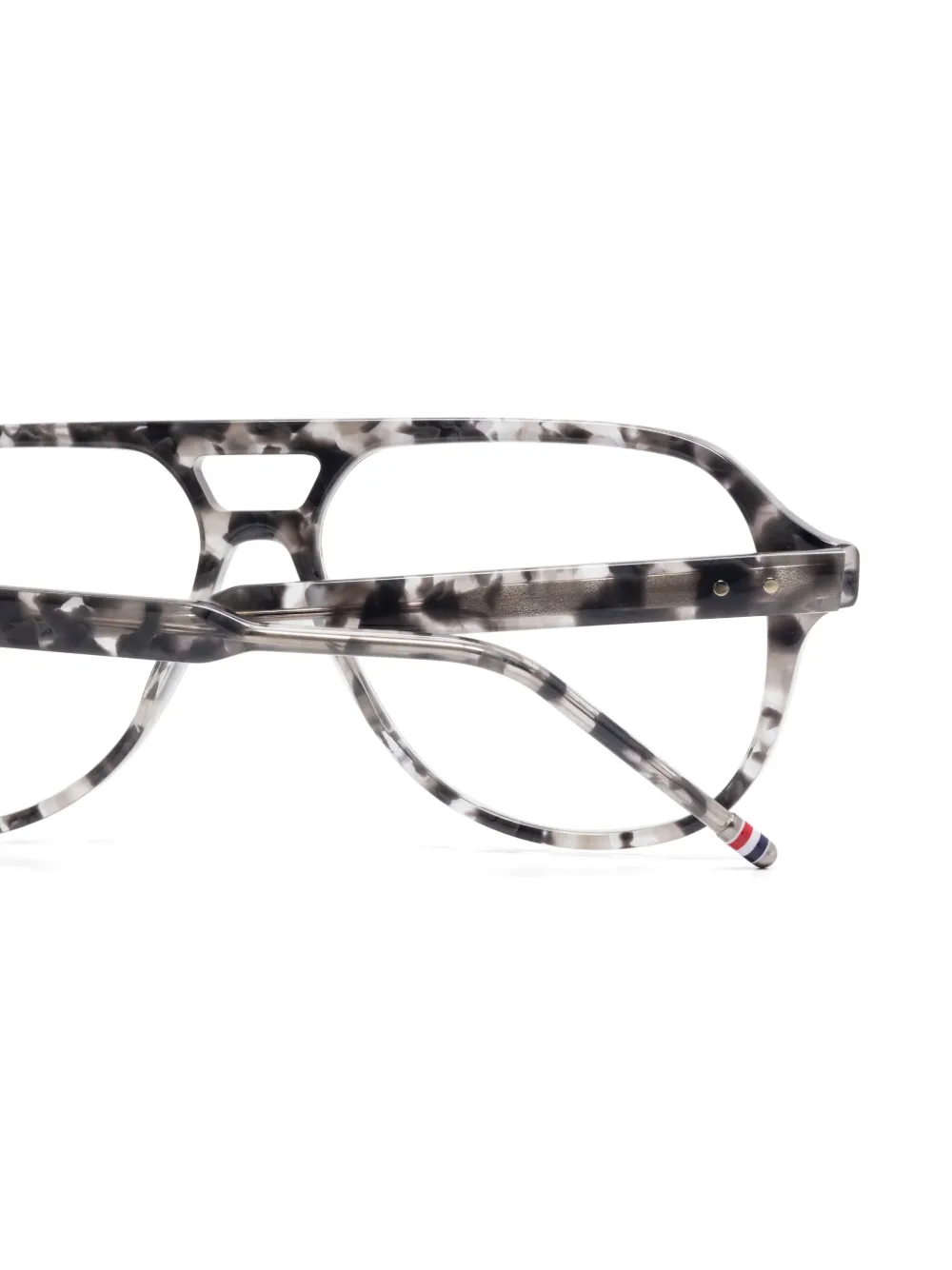 Thom Browne Eyewear Bril met piloten montuur Grijs