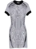 Jean Paul Gaultier anatomy-intarsia mini dress - Black