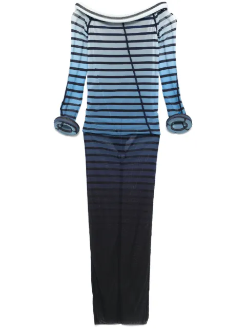 Jean Paul Gaultier striped maxi dress 2533FRO294T575 - 0