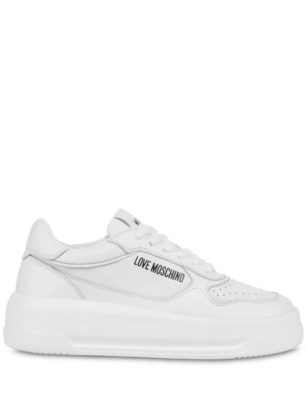 Love Moschino logo-print sneakers White