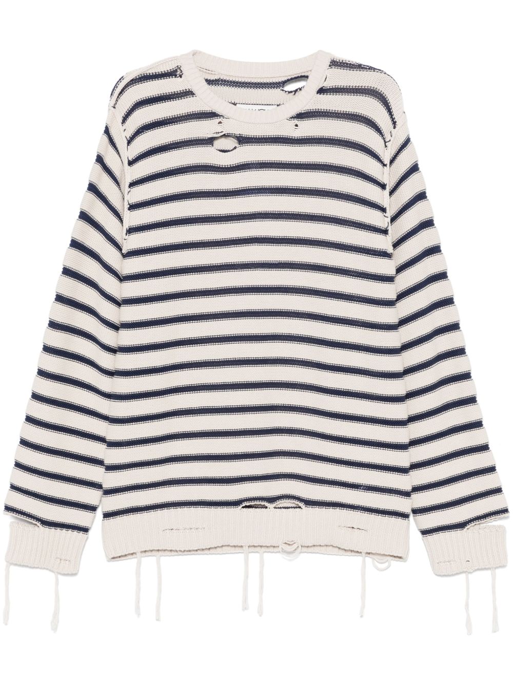 MM6 Maison Margiela striped sweater - Neutrals