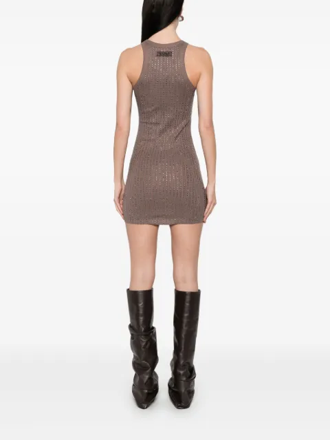 The Attico crystal-embellished mini dress 250WCW00206JJJ051TR - 3