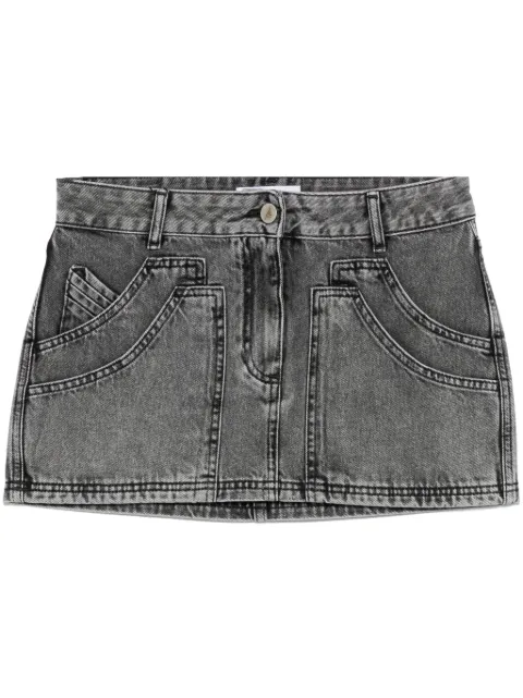 The Attico denim mini skirt
