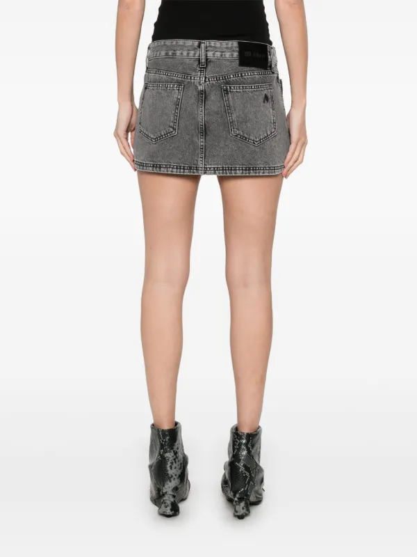 The Attico Denim Mini Skirt | Black | FARFETCH
