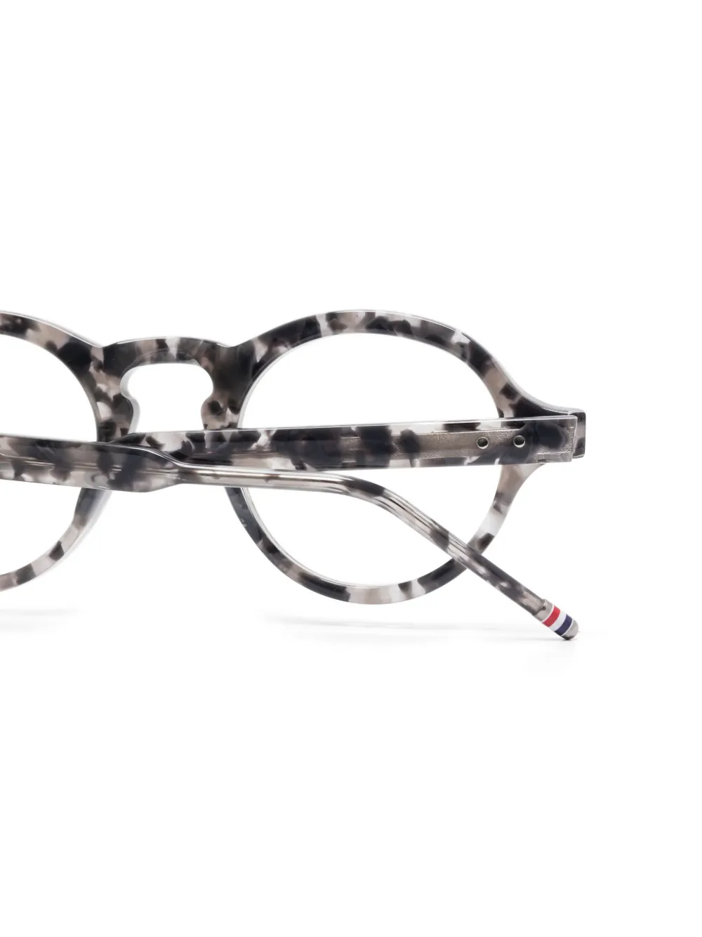 Thom Browne Eyewear Bril met rond montuur Grijs