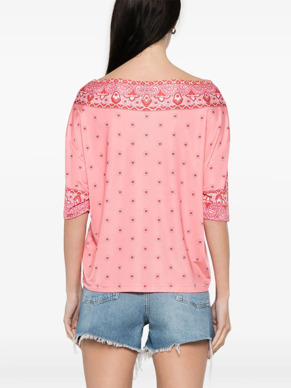 ETRO Shirt met paisley-print Roze