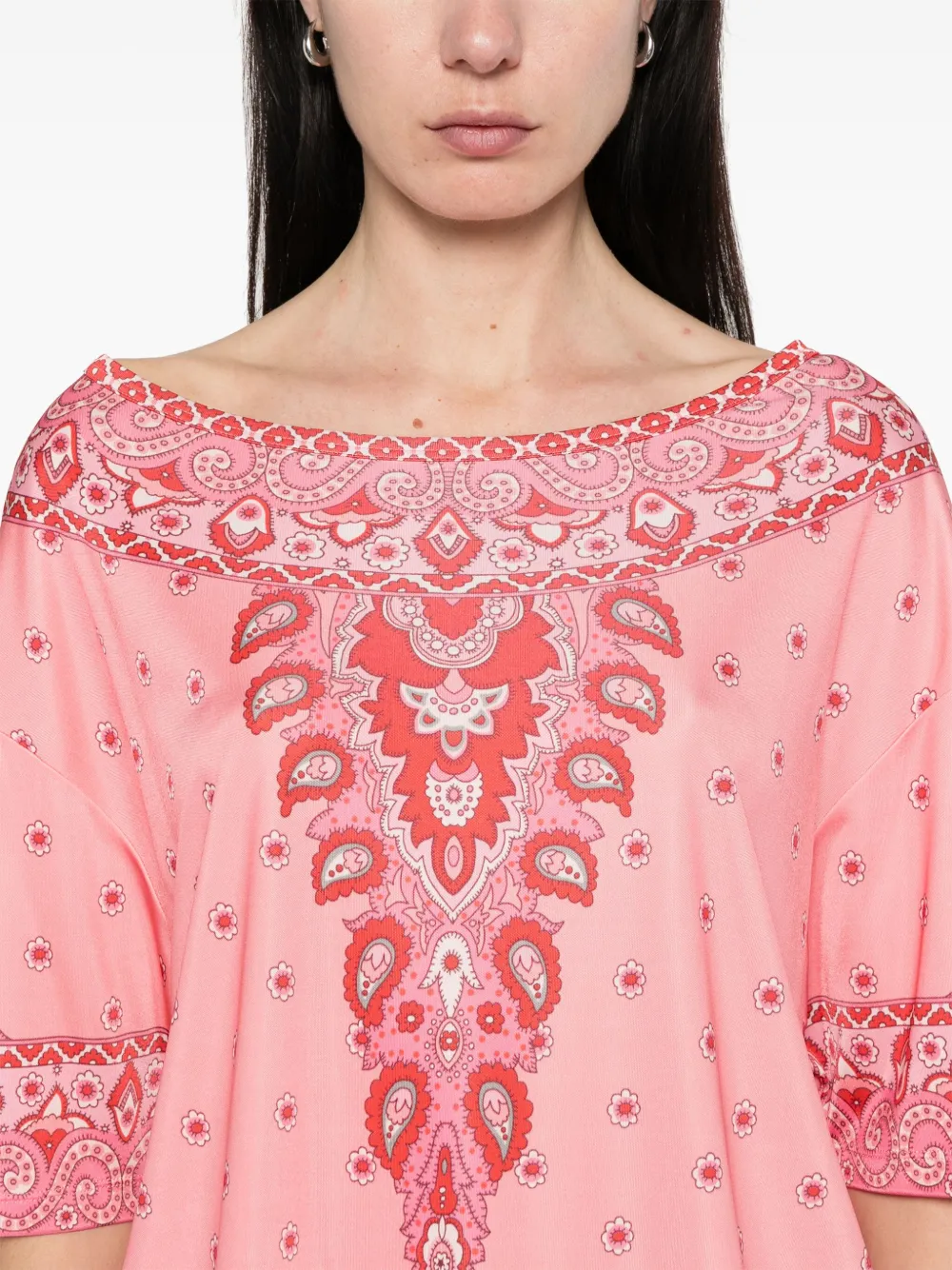 ETRO Shirt met paisley-print Roze