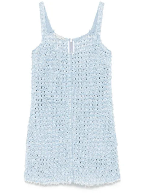 Stella McCartney bouclé denim mini dress