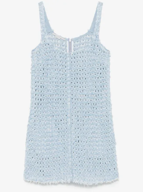 Stella McCartney bouclé denim mini dress