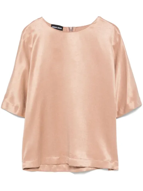 Giorgio Armani blusa satinada