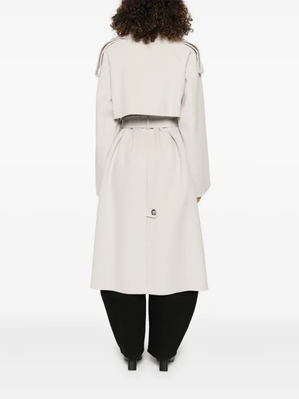 送料込/関税込■SPORTMAX■Fiore ベルト付きウールコート SPORTMAX ウールトレンチコート Fiore ロングコート ベルト付き