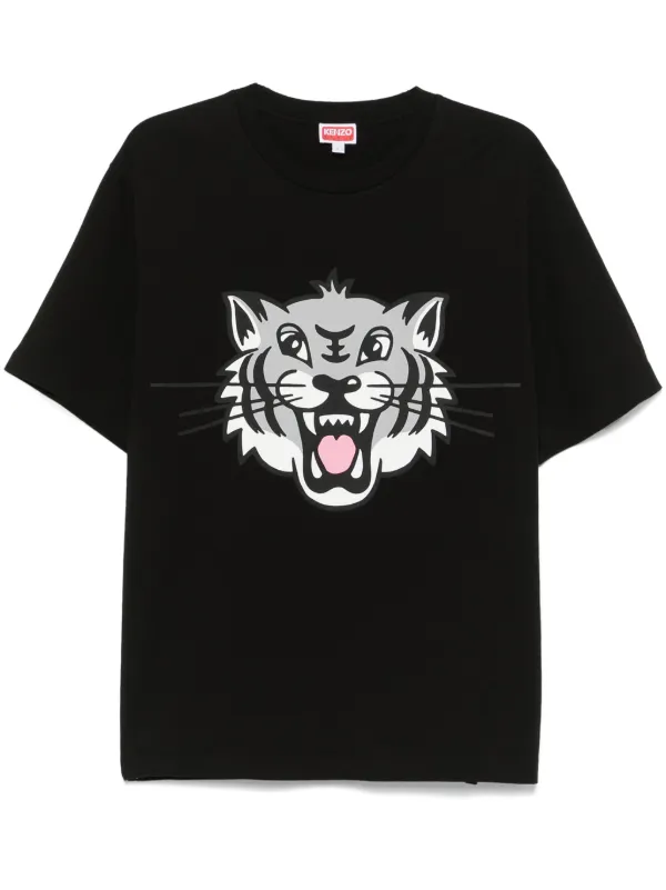 【送料&関税込】Kenzo happy Tiger T-shirt - Unisex Tan Kenzo Paris 'KENZO Happy Tiger' T-shirt by Kenzo on Sale