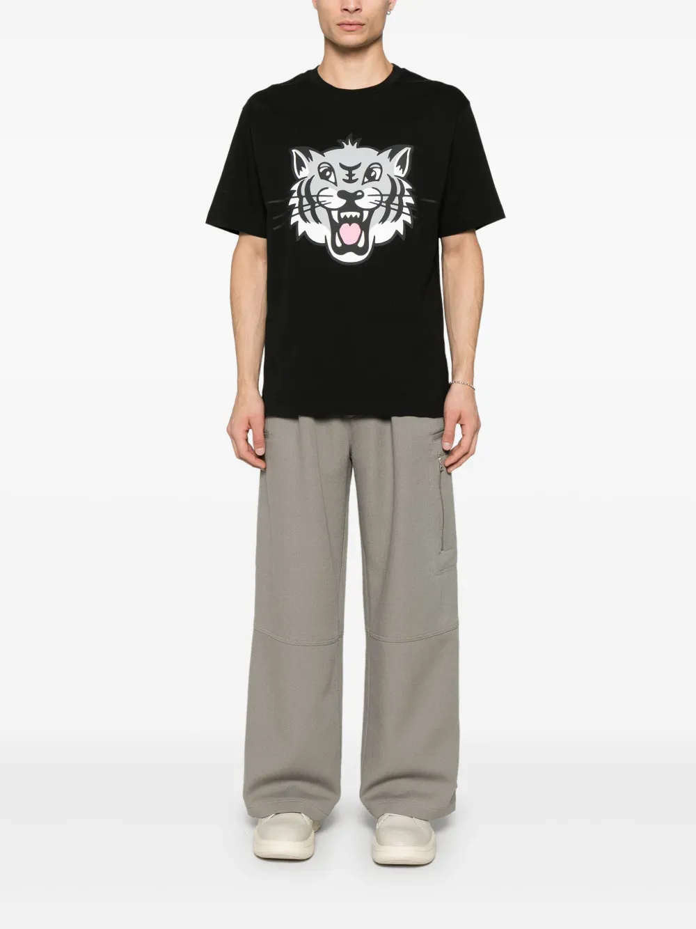 Kenzo Happy Tiger T-shirt - Zwart