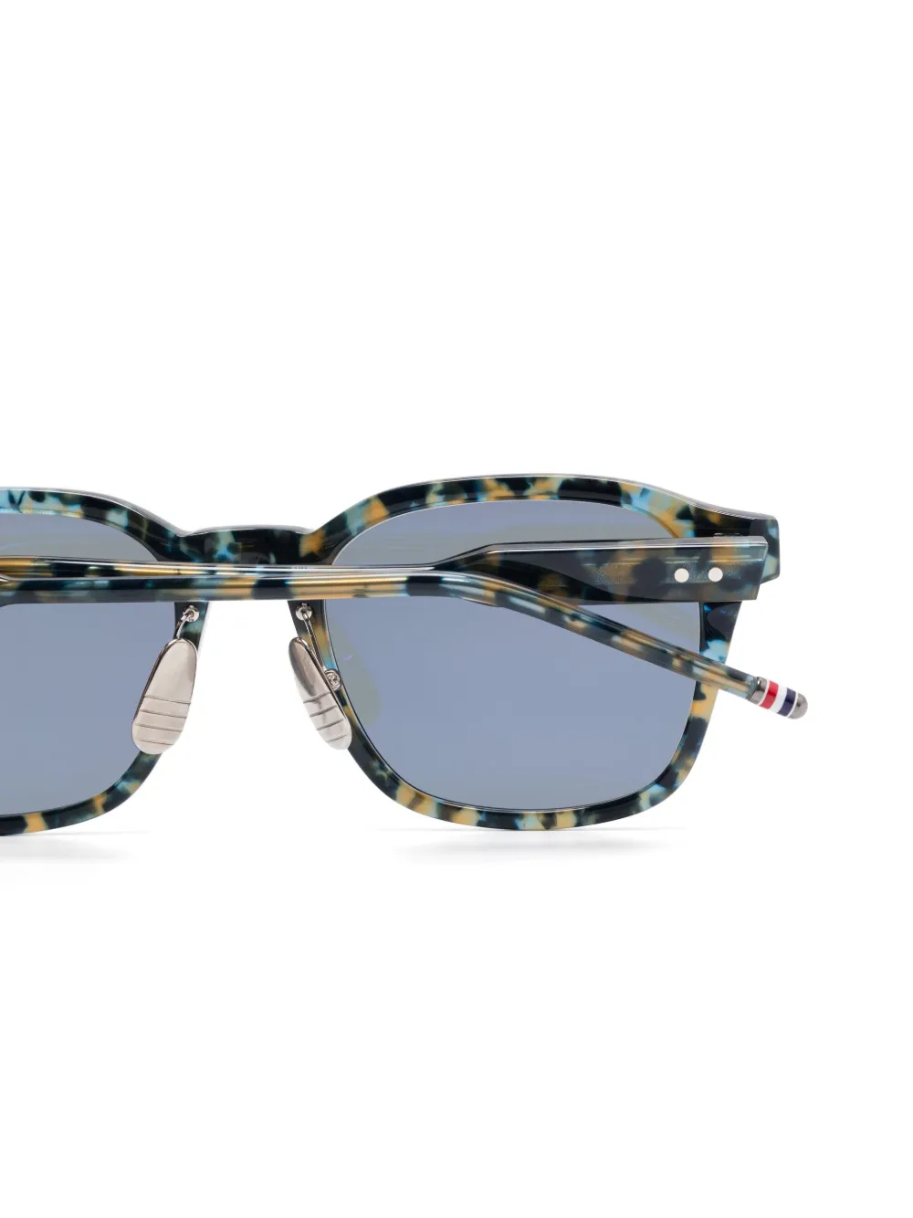 Thom Browne Eyewear Zonnebril met abstract patroon Blauw