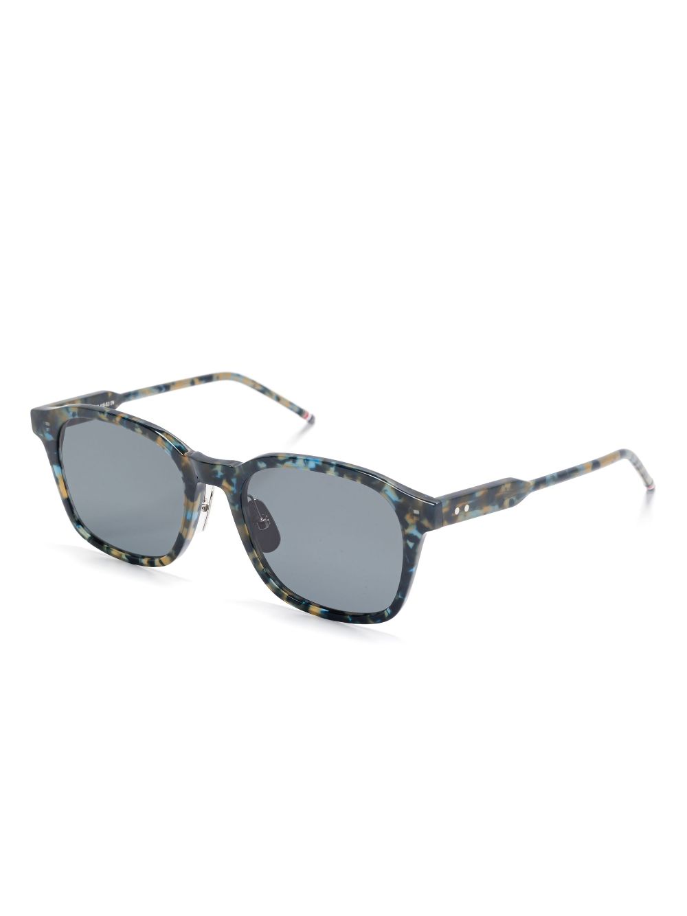 Thom Browne Eyewear Zonnebril met abstract patroon - Blauw