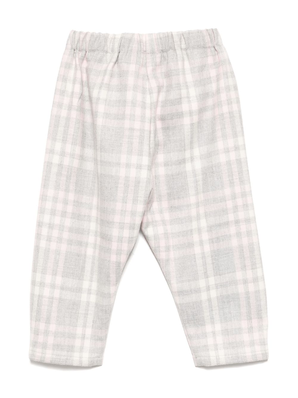 Il Gufo Geruite broek - Roze