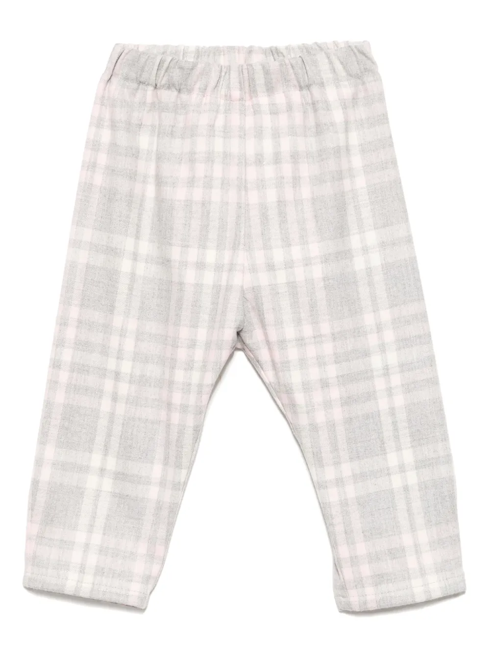 Il Gufo Checked Trousers In 粉色