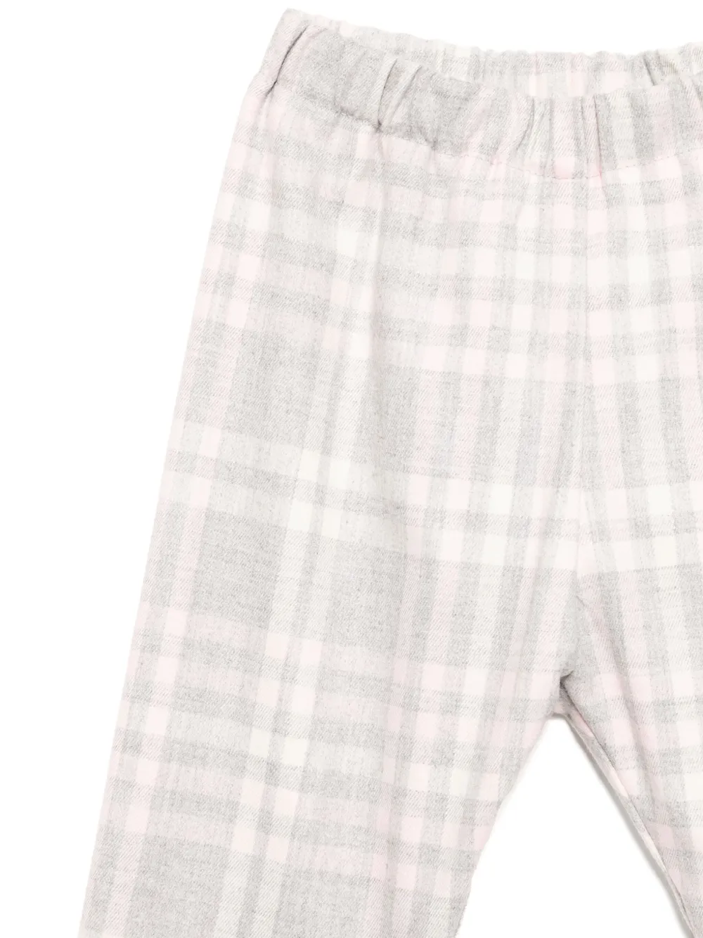 Il Gufo Geruite broek Roze