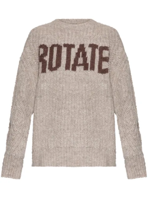 ROTATE BIRGER CHRISTENSEN pull à logo en intarsia
