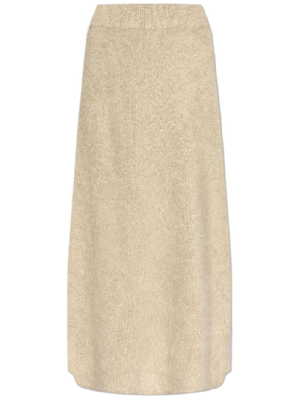 cashmere midi skirt