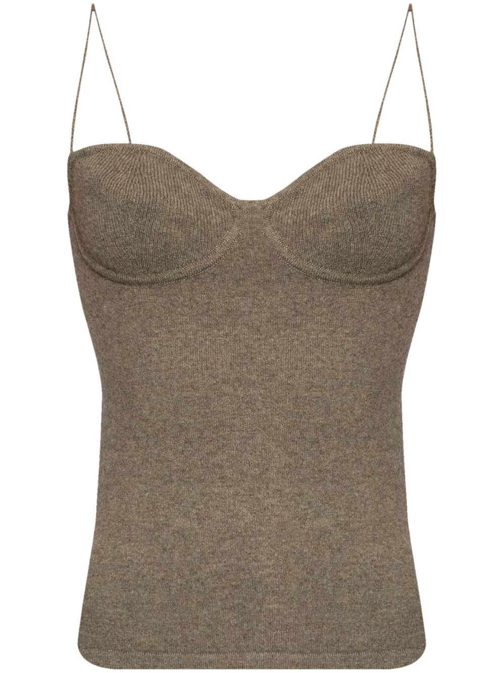 cashmere bustier top