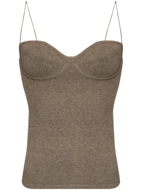 Lisa Yang Bustier-Top aus Kaschmir