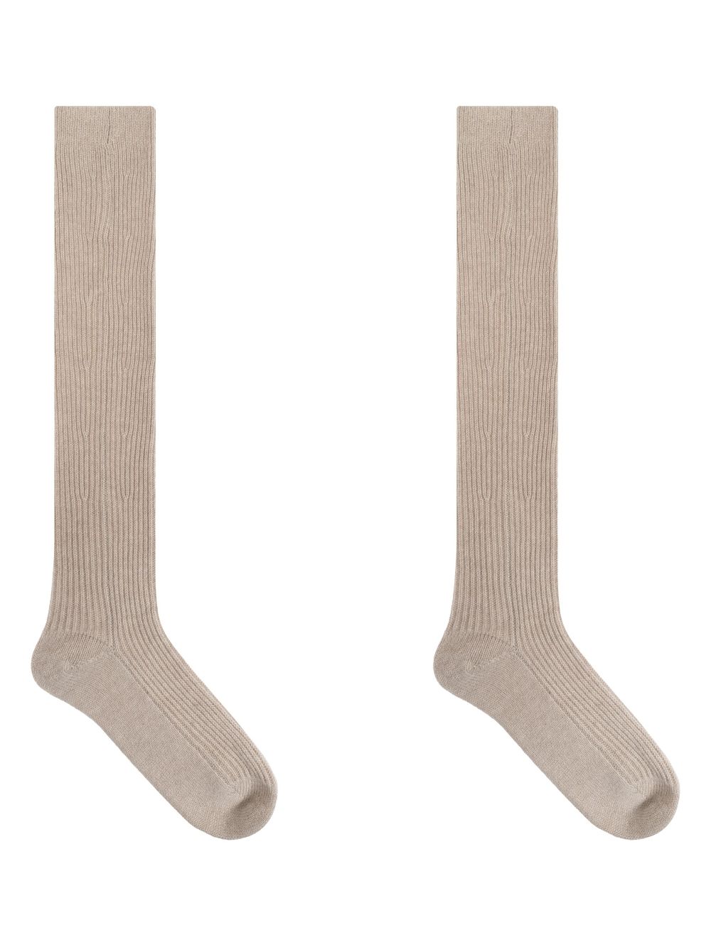 Lisa Yang cashmere knee-high socks - Neutrals