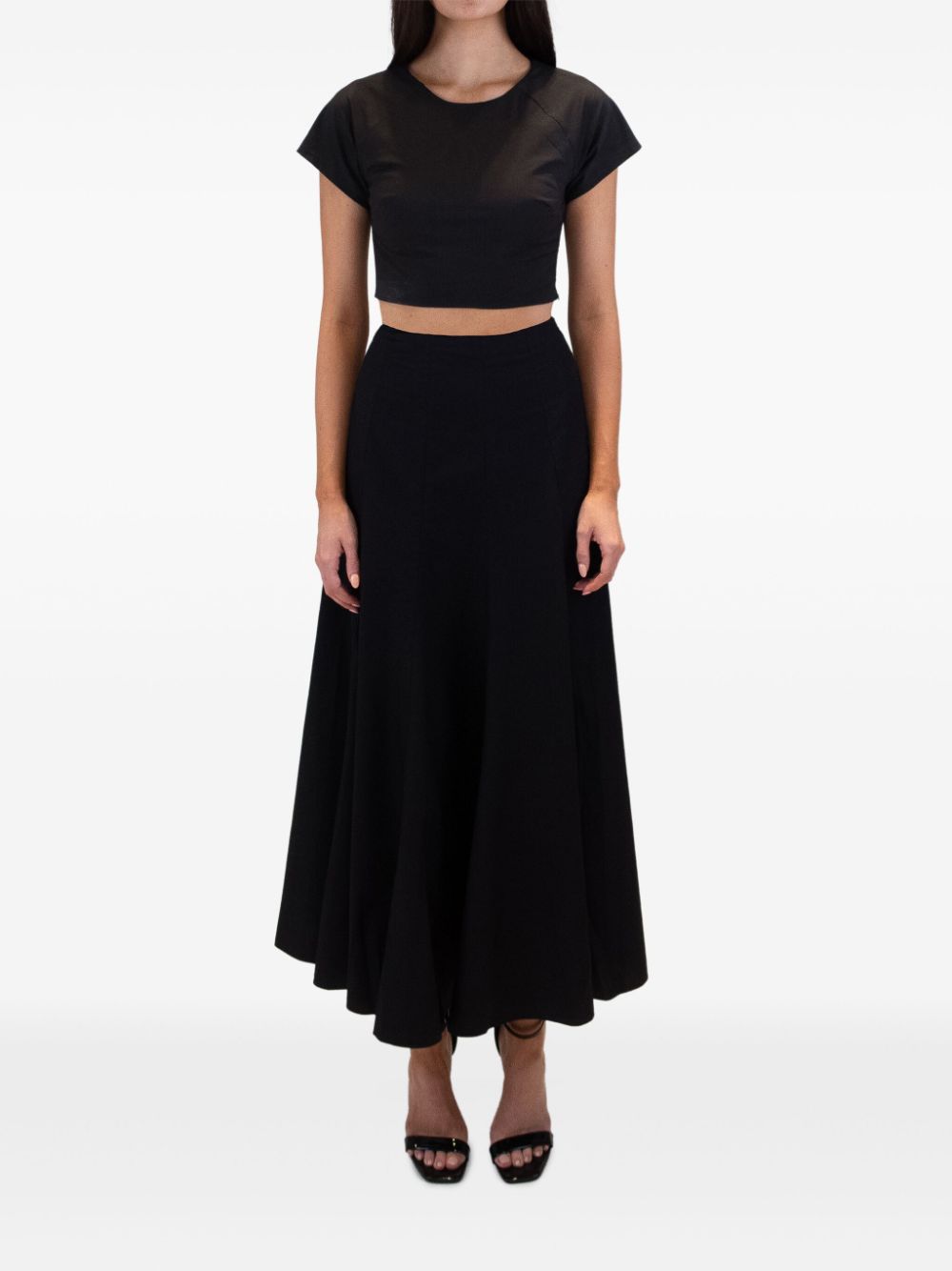 AZEEZA Aura cropped top - Zwart