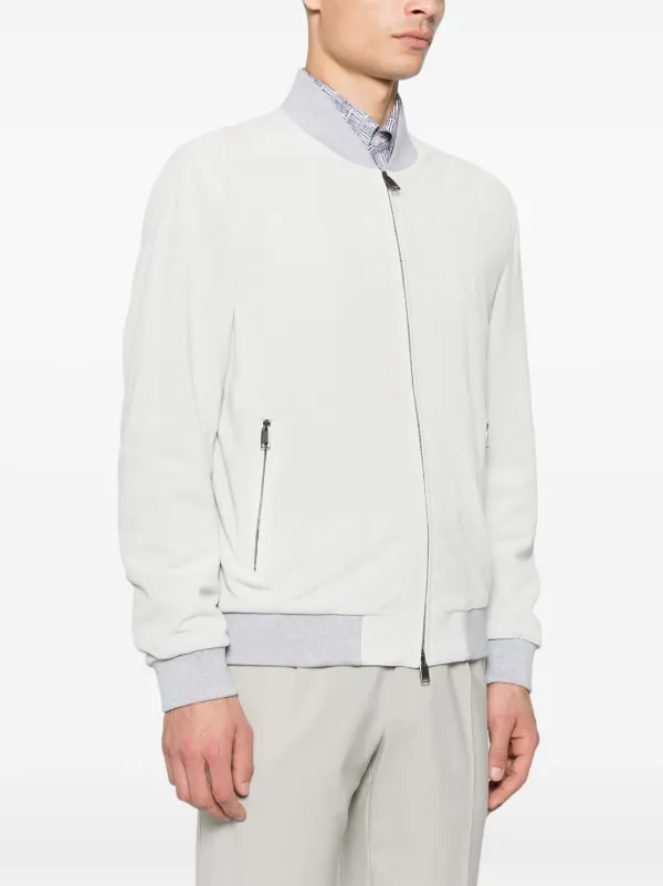 Brioni グレー ボンバージャケット Brioni ボンバージャケット | グレー | FARFETCH JP